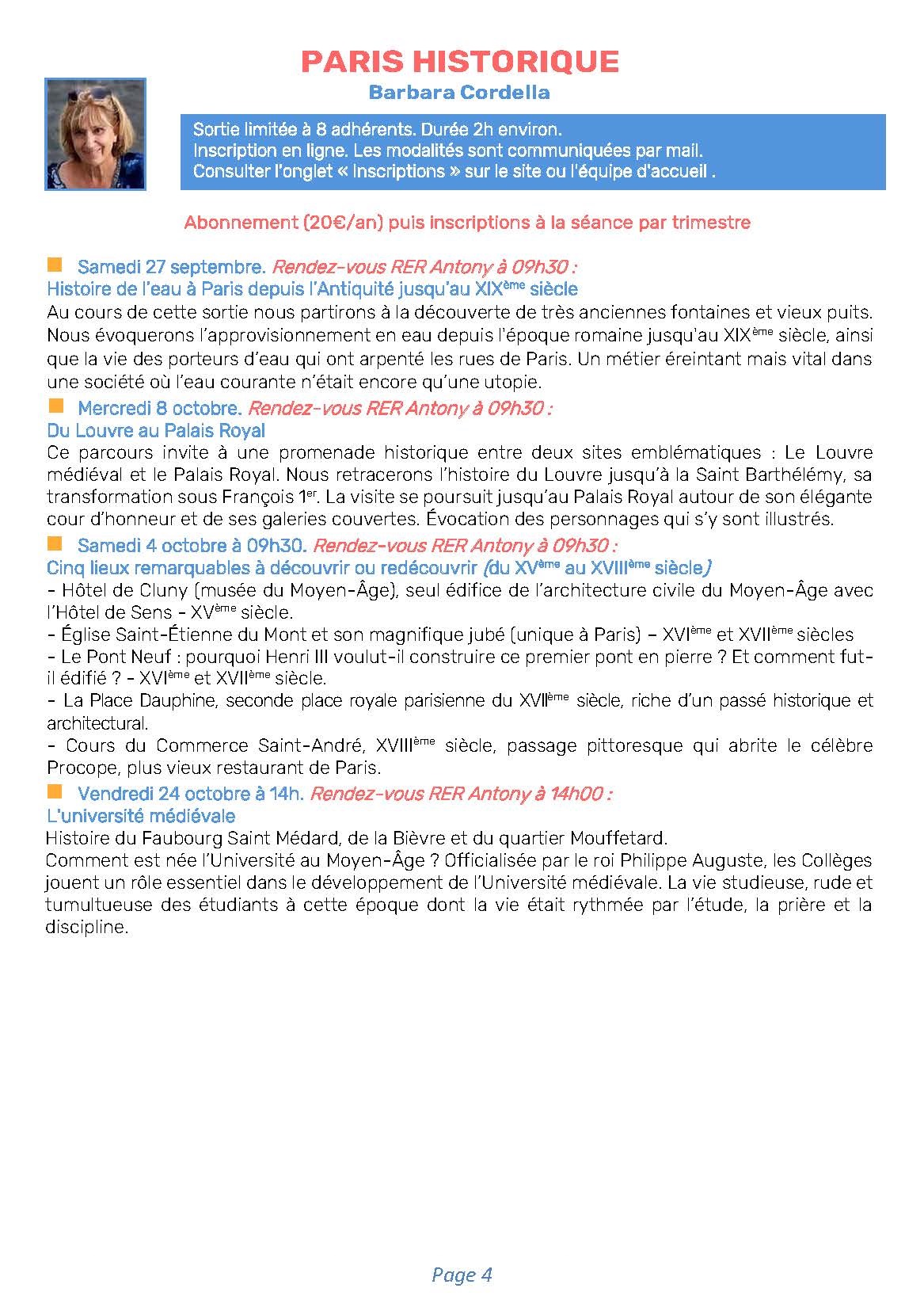 Sorties Culturelles